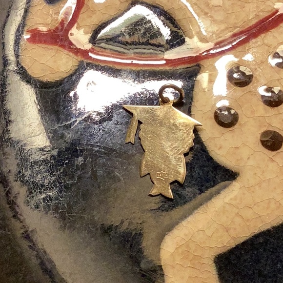 14k gold Graduation Owl Charm - Picture 3 of 4
